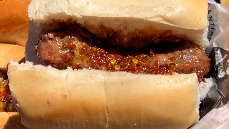 Choripán 50% vacuno 50% cerdo