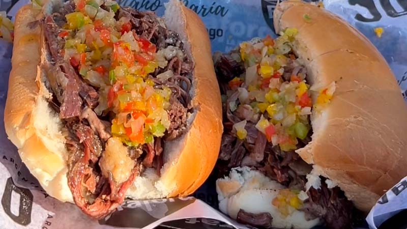 Sándwich de vacío desmechado